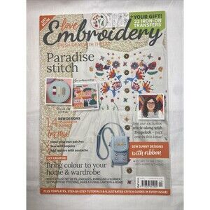 LOVE EMBROIDERY MAGAZINE | ISS 29 2022 | PARADISE STITCH+EXCLUSIVE TRANSFER SET